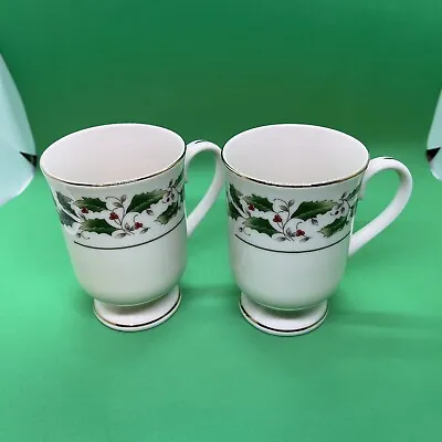 Buy Set Of 2 Vintage Footed Irish Coffee Mug Cup Fine China Porcelain Ware Japan • 15.30£