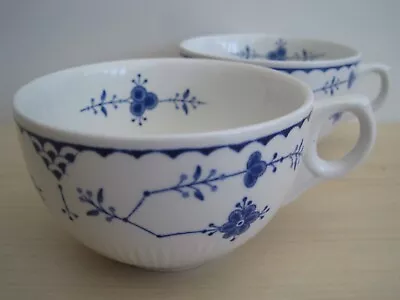 Buy 2 X Vintage Furnivals Pottery Blue Denmark Pattern Cups With MOTIF INSIDE • 8£