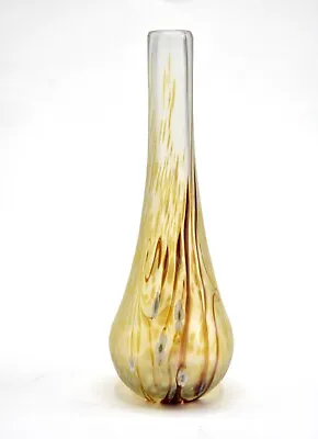Buy Okra Glass Umbria Design 24cm Tall Iridescent Bottle Vase • 89.99£