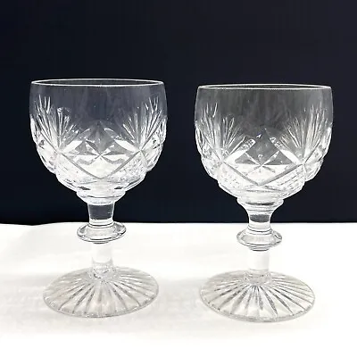 Buy 2 X Royal DOULTON Crystal PRINCE REGENT Cut Liqueur Glass / Glasses Sherry Port • 19.99£