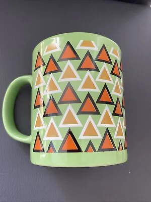 Buy Staffordshire TableWare Green Mug With Triangle Design￼ Very Retro￼ • 12£