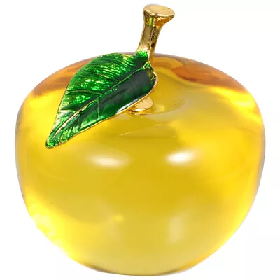 Buy  Crystal Apple Office Miniature Glass Ornaments Tabletop Decor Car Trim • 11.25£