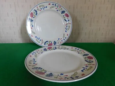 Buy Vintage BHS  Priory  26cm Dinner Plate Set Of 2 • 12£