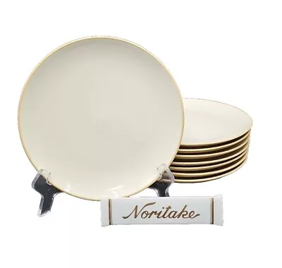 Buy Noritake Stoneware COLORWAVE YELLOW Set/8 Salad Plates EXCELLENT! • 76.72£