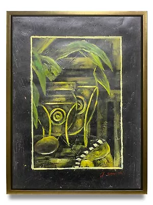 Buy NY Art-Original Oil Painting Of Pottery On Canvas 12x16 Framed • 116.82£