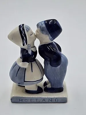 Buy Vintage Delft Blue Holland Handpainted Boy And Girl Kissing Figurine • 9.53£