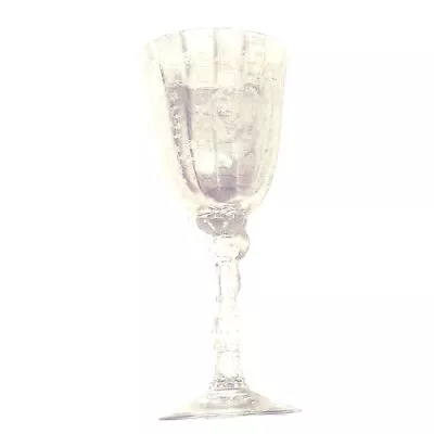 Buy  Fostoria Navarre Water Goblet  7 5/8  Etched Crystal Vintage Elegant Glassware  • 20.78£