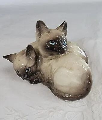 Buy Vintage Beswick Double Siamese Cat / Kittens Figurine #1296~C. 1948 Mark~England • 37£