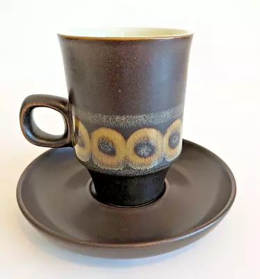 Buy Denby Arabesque Small Unusual Shape Coffee Can Cup & Saucer • 13.50£