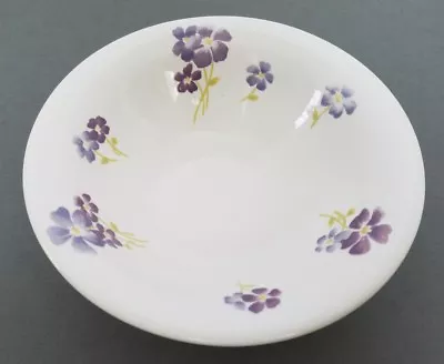 Buy 2 Martha Stewart Everyday MSE Forget Me Not Border Purple Floral Bowls • 31.11£