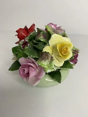 Buy Royal Adderley Made In England Rose Floral Bouquet Bowl Bone China Vintage • 28.44£