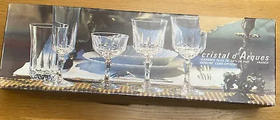 Buy 6 XVintage Cristal D'Arques Lead Crystal Sherry  Liqueur Glasses 5cl • 18.50£