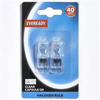 Buy Halogen Capsule Bulb Energy Class E Halopin Oven Light Lamp Cooker Twin Pack 40W • 2.88£