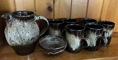 Buy Woburn Pottery Set - 6 Mugs - 1 Jug - 1 Bowl • 10£