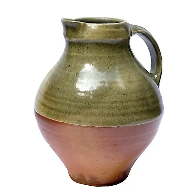 Buy Studio Pottery Art Stoneware Pottery 9  Pitcher Wood Fired Jug Studio Mark  • 144.44£