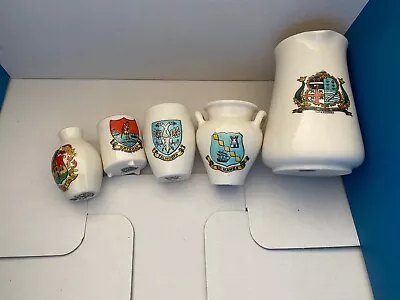 Buy Cornwall Crested China Five Pieces WHGoss And Carlton • 4.99£