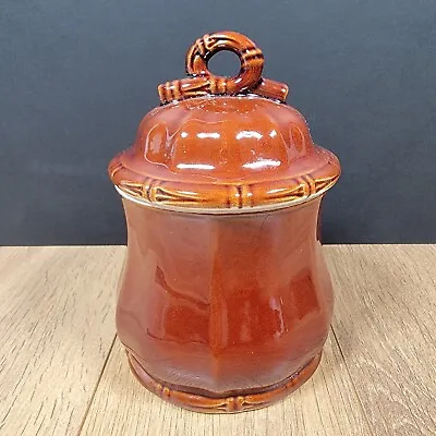 Buy Howard, Taunton Vale Company Brown Glazed Jar, Bamboo Handle  • 8.99£