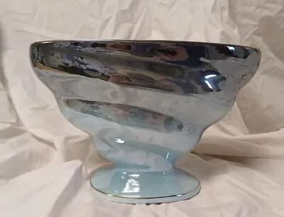 Buy Art Deco Maling Blue Ombre Lustre Ware Mantle Vase, Vintage • 14.59£