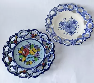 Buy 2 X   VESTAL  Portugal Pottery Plates ~ Signed • 4.99£