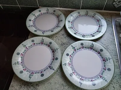 Buy Staffordshire Tableware Topiary Set Of 4 Dinner Plates • 24.99£