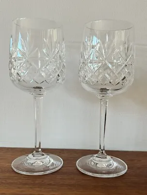 Buy Superb - Edinburgh International Crystal - Long Stemmed Wine Glasses X 2 • 19.50£