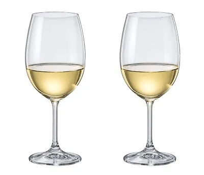 Buy Bohemia Crystal Crystalex Wine Glasses 350ml Lara PACK OF 2 • 9.95£