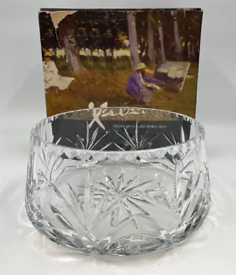 Buy Xavier Crystal Jacobean Bowl 18cm Cut Glass Fruit Boxed T2682 C3468 • 14.99£