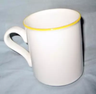 Buy Arthur Wood England White Yellow Rim Coffee Mug • 7.99£