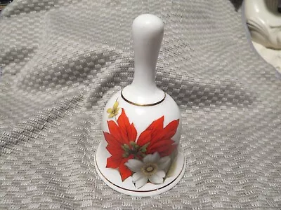 Buy Decorative Ornament Small Bone China Christmas Bell Approx 6.5cm Diam 10cm High • 3.25£