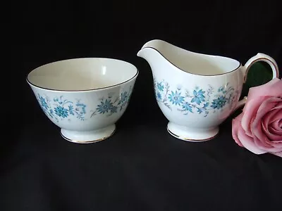 Buy Vintage Colclough Bone China BRAGANZA  Design Milk Cream Jug & Sugar Bowl • 7.50£