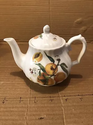 Buy Vintage John Owen Of Exeter One Person Tea Pot With Fruit Decoration - Vgc • 7£
