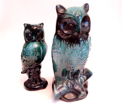 Buy Blue Mountain Pottery Perching OWL Pair Large 10  • 46.48£