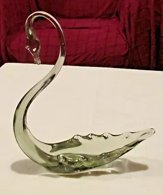 Buy Whitefriars Sea Green Glass Swan 1950's Rare 21cm Vintage • 29.99£