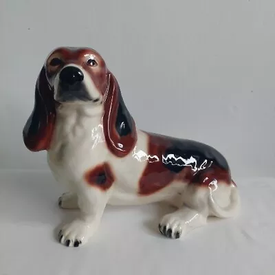 Buy Vintage Kingston Pottery Hull Large Bassett Hound Dog Figure Ornament • 34.99£