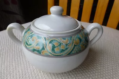 Buy BHS Green VALENCIA  Lidded Sugar Bowl Excellent Condition • 3.95£