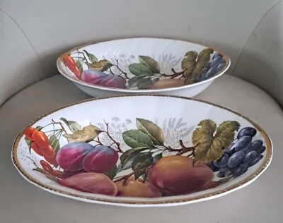 Buy 2 X Vintage Debonair Pottery Ironstone Ware Fruit Pattern Bowls. • 5.99£
