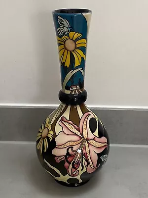 Buy Moorcroft Large Black Ryden Vase - First Class - Le No 21 / 100 - Boxed • 100£