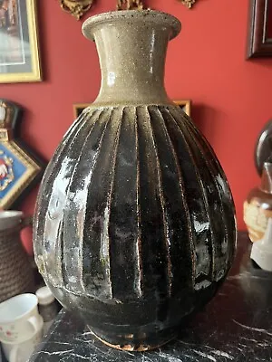 Buy Stunning Large Jim Malone Ribbed Vase 29cm • 275£