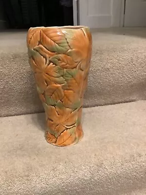 Buy A Rare Sylva Ceramic Leaf Sculptured Vase No 5502 • 25£