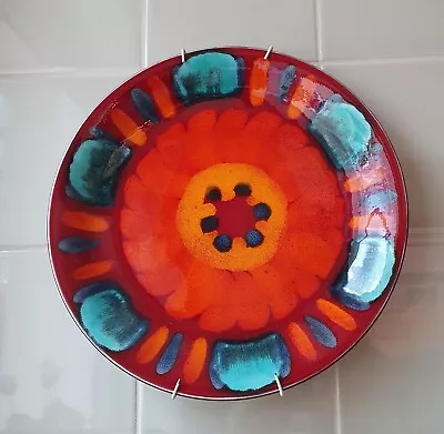 Buy Poole Pottery Living Glaze Volcano Charger Dish With White Bottom Marked  • 40£
