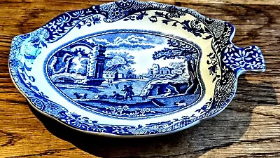 Buy Rare Vintage Spode Blue Italian Leaf Dish - Collectible Tableware - Never Used  • 0.99£