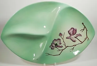 Buy Carlton Ware Hand Painted Mid Century Australian Design Magnolia Divided Plate • 14.99£
