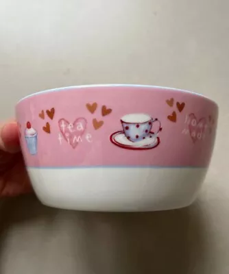 Buy Miniamo Australia Fine Bone China Bowl Dish Cup Cakes Tea Hearts Pink Vintage • 4£