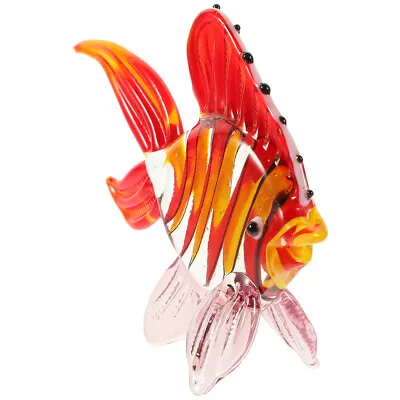 Buy Stained Glass Fish Ornament Exquisite Delicate Fish Ornament Fish Figurine Decor • 7.24£