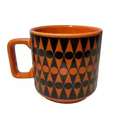 Buy Magpie X Hornsea Mug Backgammon Orange Black Coffee Tea Decorative Mod Print • 28.22£