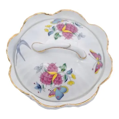 Buy Queen's Fine Bone China Rosina China Co Covered Sugar Bowl Or Trinket Dish • 10.40£