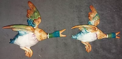 Buy BESWICK PORCELAIN FLYING DUCKS 596/2 And 596/3 EXCELLENT • 85£