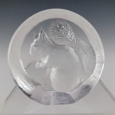 Buy SIGNED & LABELLED Mats Jonasson Swedish Glass Squirrel Sculpture • 20£