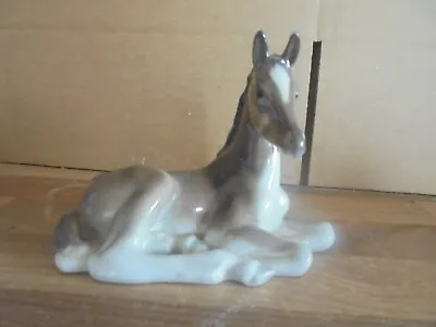 Buy Vintage Lomonosov Porcelain Foal Figurine RED Backstamp (USSR) • 14.99£