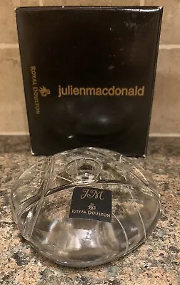 Buy Royal Doulton Julien Macdonald Fine Lead Crystal Candleholder 13.5cm NIB • 8.99£